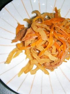 お酢と生姜&裂きイカで切干-レシピのメイン写真