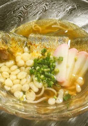 ごま油香るあゆそば-レシピのメイン写真