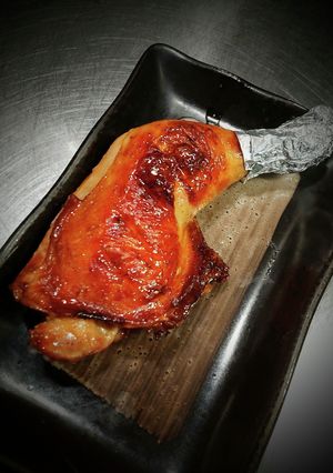 叉焼ダレで骨付きチキンのグリル≧↺≦@ノ-レシピのメイン写真