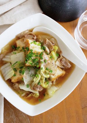 白菜と厚揚げと豚肉のとろとろ中華あん。-レシピのメイン写真
