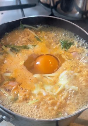 チキンラーメンアレンジ チーズスンドゥブ-レシピのメイン写真