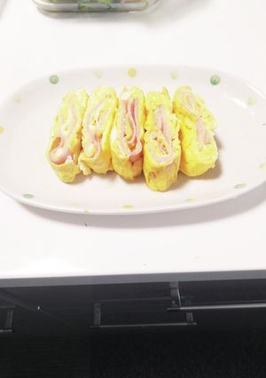 お弁当　ベーコンたまご巻き-レシピのメイン写真