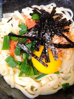 簡単こってり旨♫明太釜玉うどん-レシピのメイン写真