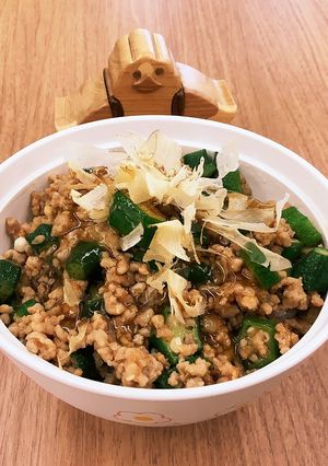 【大崎市】おくら丼【食育】-レシピのメイン写真
