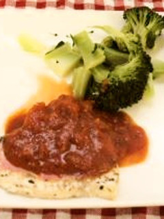 かじきのハーブ焼きトマトソース-レシピのメイン写真