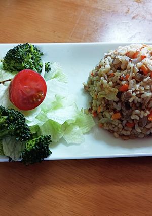 玄米ご飯で焼き飯-レシピのメイン写真