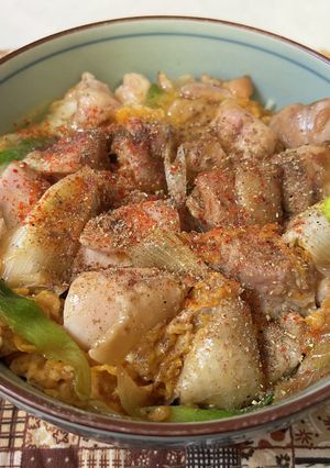 親子丼かな親子丼じゃないよ親子パスタだよ-レシピのメイン写真