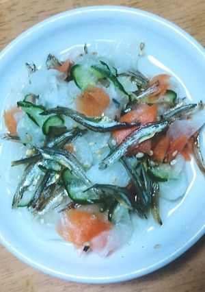 銀鱗煮干しの酢の物-レシピのメイン写真