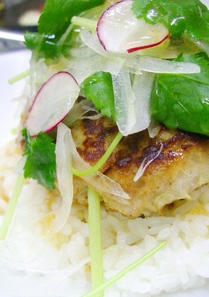 ★梅肉ソースのさっぱりハンバーグ丼★-レシピのメイン写真