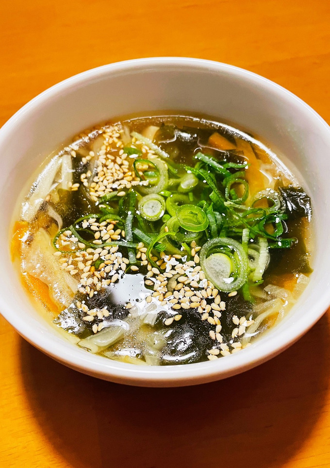 刻んで煮るだけの簡単中華風スープ-レシピのメイン写真