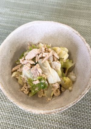 ツナとキャベツのごま酢和え-レシピのメイン写真