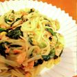 ほうれん草とサーモンのクリームパスタ