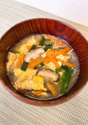 中華風ニラ玉スープ-レシピのメイン写真