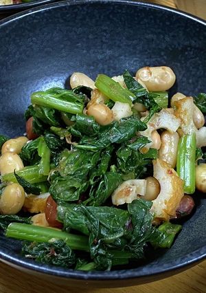 小松菜と豆の和え物-レシピのメイン写真