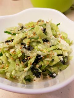 韓国のりと豆腐サラダ-レシピのメイン写真