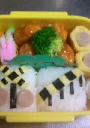 キャラ弁　ふみきりカンカン弁当-レシピのメイン写真