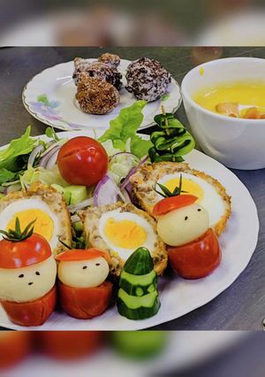 (クリスマス)ポテトスコッチエッグ-レシピのメイン写真