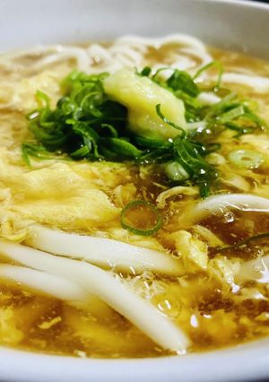 生姜でポカポカ♡とろふわの鶏卵うどん-レシピのメイン写真