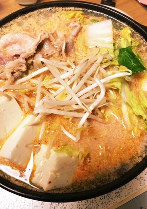 ポカポカ牛乳キムチのひとり鍋-レシピのメイン写真