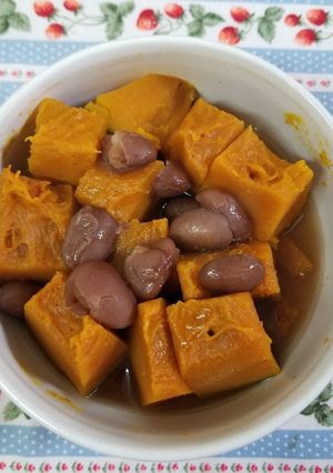 かぼちゃと金時豆のいとこ煮♪-レシピのメイン写真