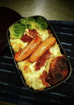おじさんのドリア弁当❨(@≧↺≦@)❩ノ-レシピのメイン写真