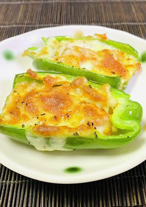 簡単☆ピーマンのキムチーズ焼き-レシピのメイン写真