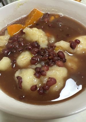 冬至☆我が家のかぼちゃ団子-レシピのメイン写真