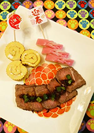 簡単おせち3点盛り■伊達巻ローストビーフ-レシピのメイン写真