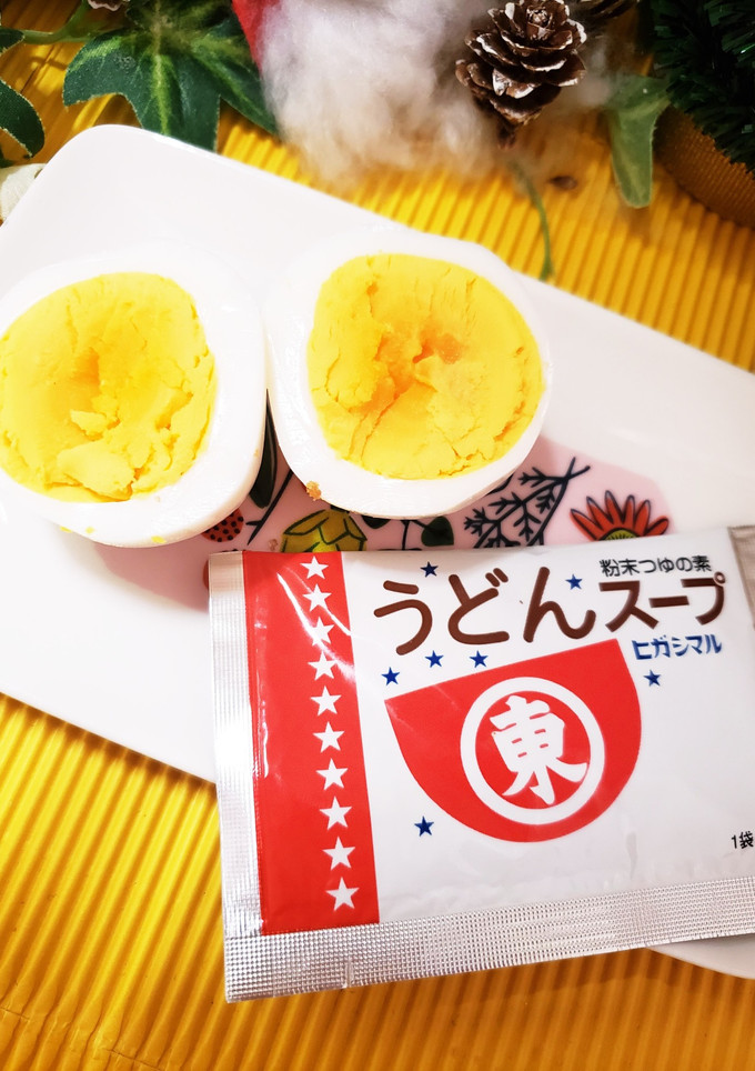 茹で玉子をヒガシマルで食べよう♡-レシピのメイン写真