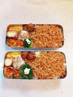 高校生弁当覚え書き121 そぼろ弁当-レシピのメイン写真