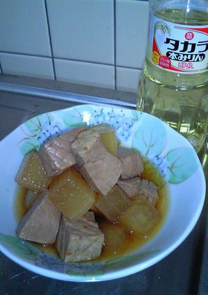 ご飯がすすむ♡大根とまぐろのピリ辛煮♡-レシピのメイン写真