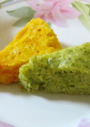 炊飯器キャロットケーキ・小松菜ケーキ-レシピのメイン写真