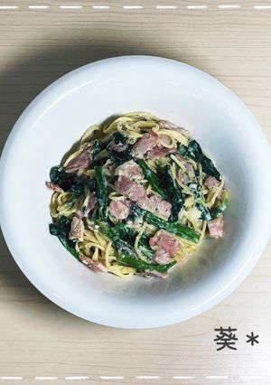 ほうれん草とベーコンのクリームパスタ-レシピのメイン写真