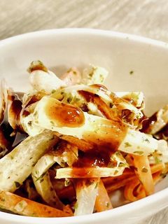 残りもの 大根の皮 お好み焼風きんぴら-レシピのメイン写真