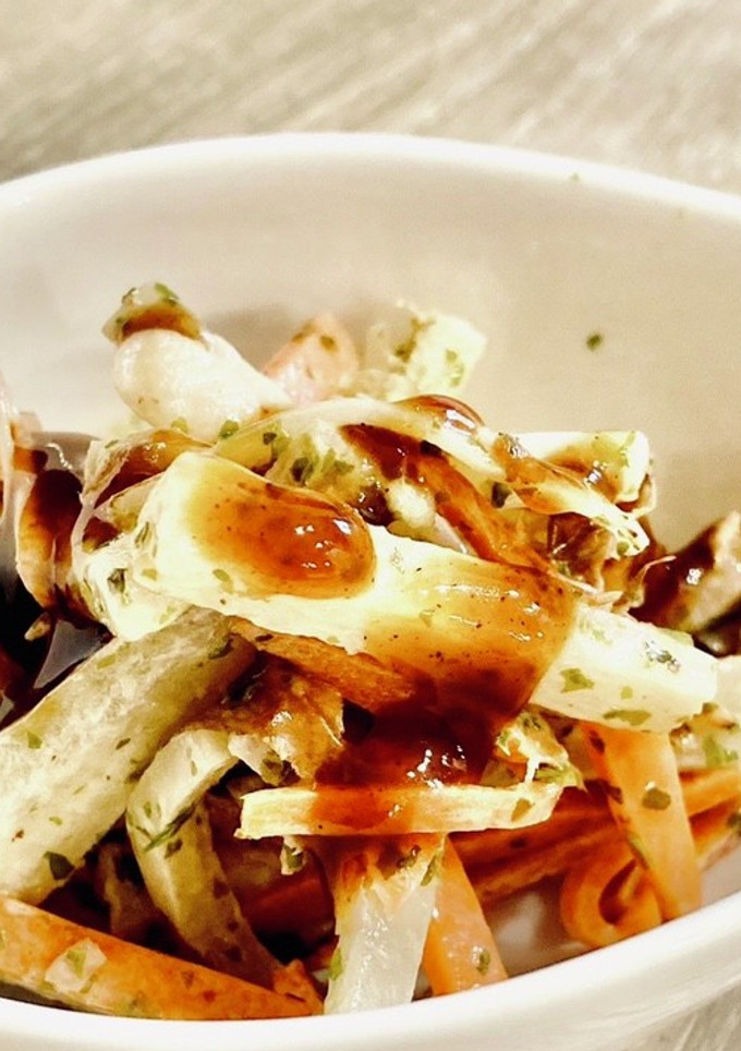残りもの　大根の皮　お好み焼風きんぴら-レシピのメイン写真