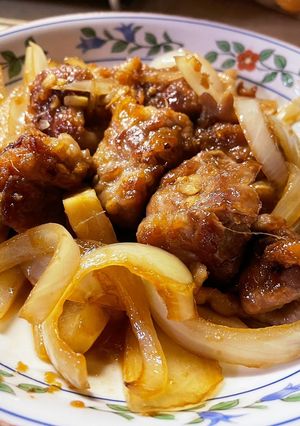 生姜た〜っぷり！豚コマコロコロ生姜焼き-レシピのメイン写真