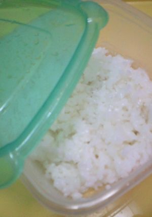 レンジで炊飯！一膳分！ひとりごはん♪-レシピのメイン写真