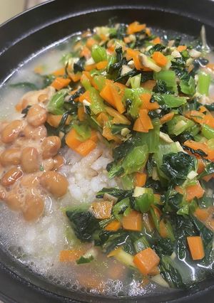 鶏もものある日の中華粥-レシピのメイン写真