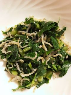 ジャコと大根葉の炒め物-レシピのメイン写真