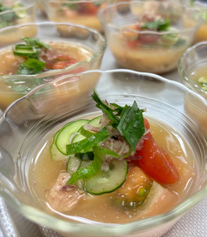 夏野菜の冷たいお味噌汁-レシピのメイン写真