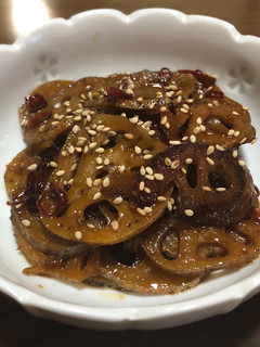 エバラすき焼きのたれで作る蓮根のきんぴら-レシピのメイン写真