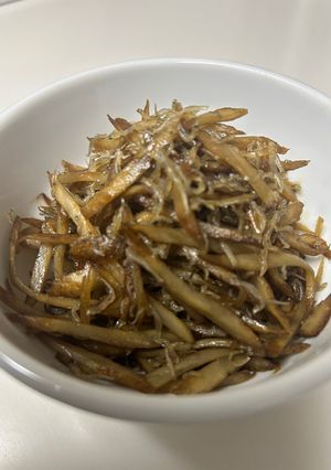 おじゃことごぼうの炒め煮-レシピのメイン写真