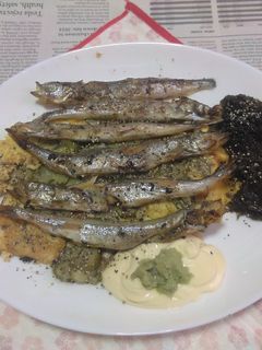 子持ちししゃもの網焼き+オムレツV10-レシピのメイン写真