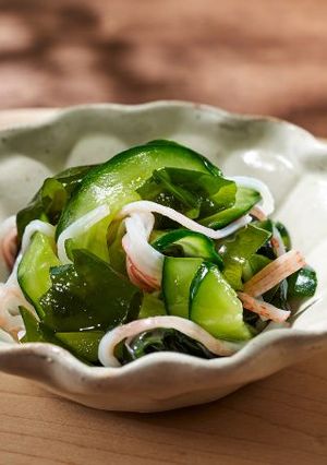 きゅうりとわかめとかにかまの酢の物-レシピのメイン写真