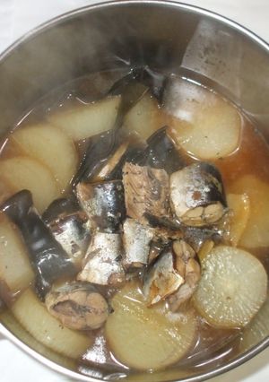 大根のサバ缶炊き♪簡単レシピ大根煮物-レシピのメイン写真