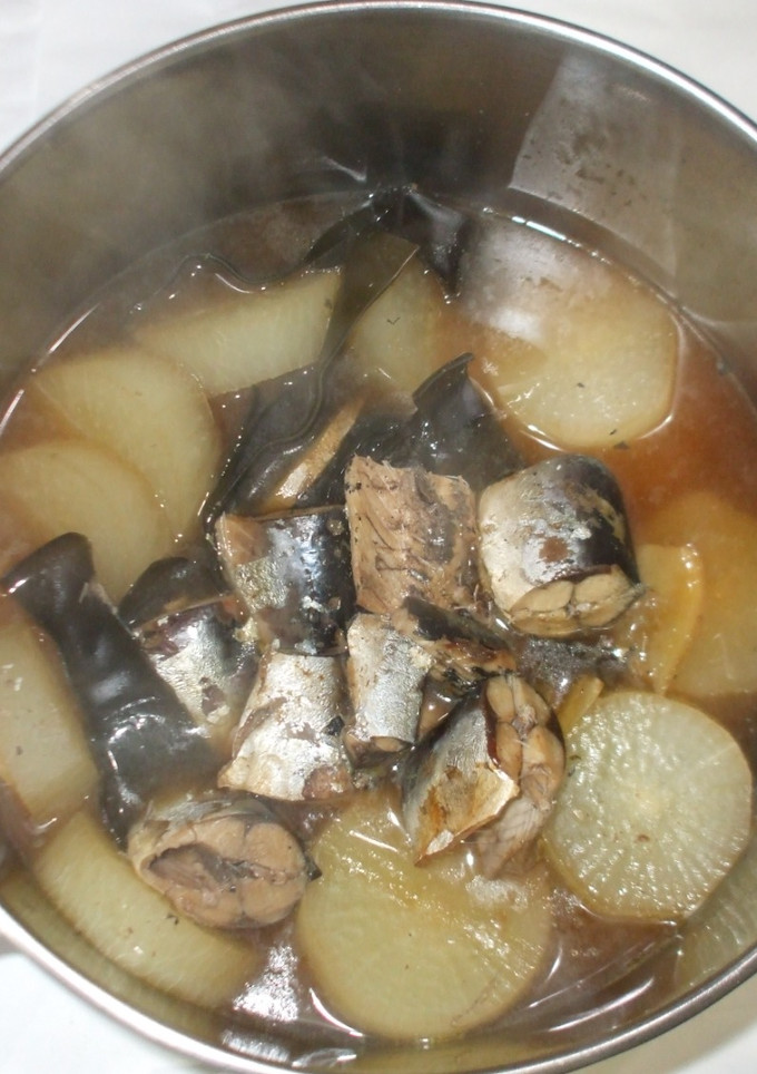 大根のサバ缶炊き♪簡単レシピ大根煮物-レシピのメイン写真