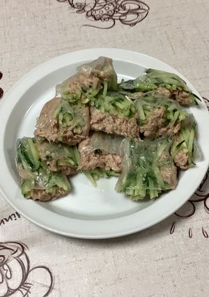 家にあるものだけ！簡単ツナの生春巻き-レシピのメイン写真