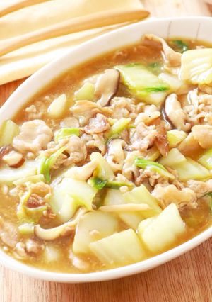 生姜香る♪豚こまと白菜の中華あんかけ-レシピのメイン写真