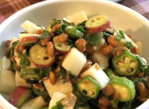 納豆と夏野菜のネバネバサラダ-レシピのメイン写真