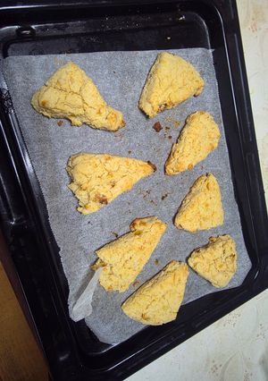 さつまいもペーストの三角スコーン-レシピのメイン写真